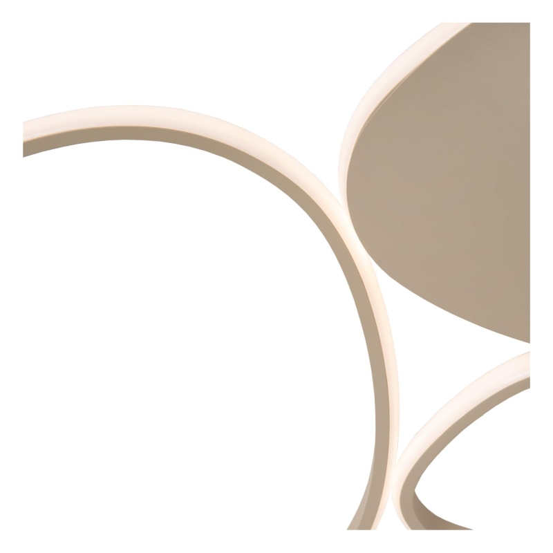 Lucide SAMLING - Flush ceiling light - LED Dim. - CCT - 1x30W 2700K/4000K - Taupe